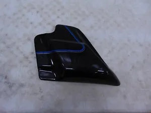 foxcycleworks Harley Vivid Black Blue Silver Stripe Left Side Cover 09-13 FLHTCU 66670-10CCO