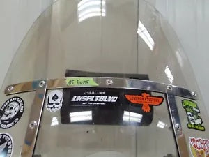 foxcycleworks Memphis Shades 19" Solar Windshield with Trigger Lock Mounts 86-17 FL Softails