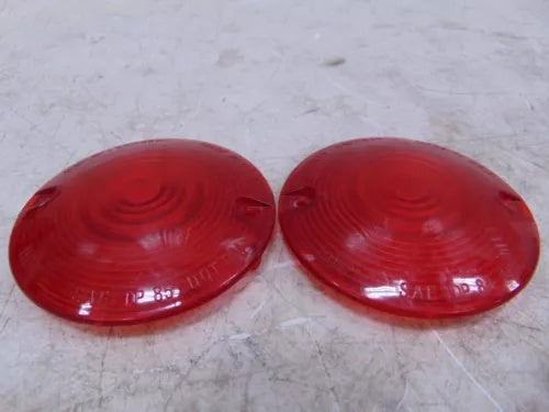 foxcycleworks Harley Davidson Red Turn Signal Lens 86-22 FLH, FLT P/N 68440-86