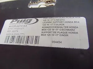 foxcycleworks Puig Fender Eliminator License Plate Holder MSX 125 Honda Grom 16-20 P/N: 9257N