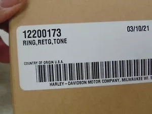 foxcycleworks Harley Davidson Tone Ring Retaining Snap Ring 19-23 FLHTCUTG FLRT P/N: 12200173