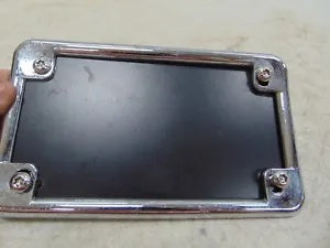 foxcycleworks V-Twin Chrome Plain 4x7 License Plate Frame P/N 42-0210