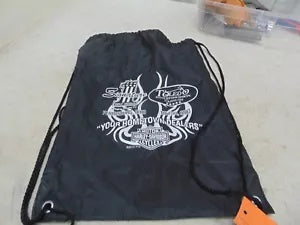 foxcycleworks Signature and Toledo Harley Davidson Drawstring Bag