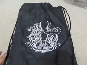 foxcycleworks Signature and Toledo Harley Davidson Drawstring Bag