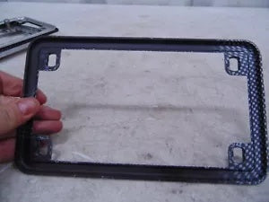 foxcycleworks J&P Cycles Carbon Fiber Look-Alike license Plate Frame P/N 3400016