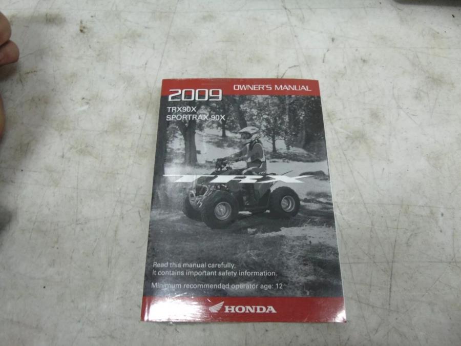 foxcycleworks Honda OEM 2009 TRX90X Sportrax 90X Owner's Manual P/N: 31HP2631