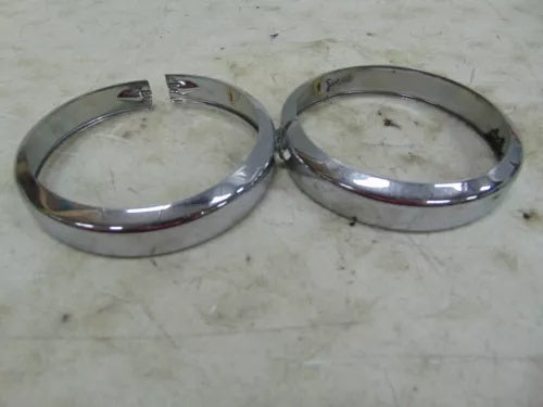 foxcycleworks Harley Davidson Stock 01-22 FL Model Passing Lamp Bezel Rings P/N 68725-62A