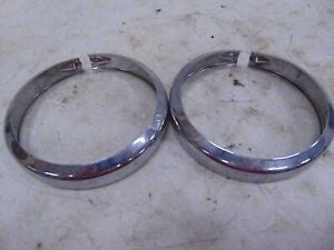 foxcycleworks Harley Davidson Stock 01-22 FL Model Passing Lamp Bezel Rings P/N 68725-62A