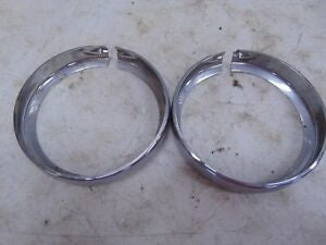 foxcycleworks Harley Davidson Stock 01-22 FL Model Passing Lamp Bezel Rings P/N 68725-62A