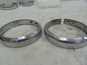 foxcycleworks Harley Davidson Stock 01-22 FL Model Passing Lamp Bezel Rings P/N 68725-62A