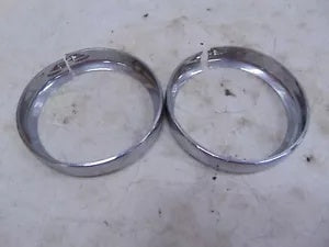 foxcycleworks Harley Davidson Stock 01-22 FL Model Passing Lamp Bezel Rings P/N 68725-62A