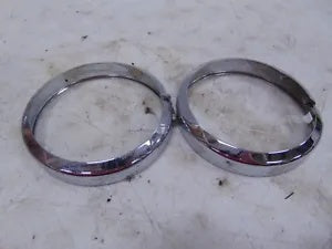 foxcycleworks Harley Davidson Stock 01-22 FL Model Passing Lamp Bezel Rings P/N 68725-62A