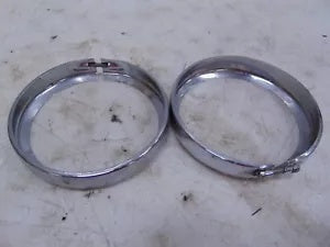 foxcycleworks Harley Davidson Stock 01-22 FL Model Passing Lamp Bezel Rings P/N 68725-62A