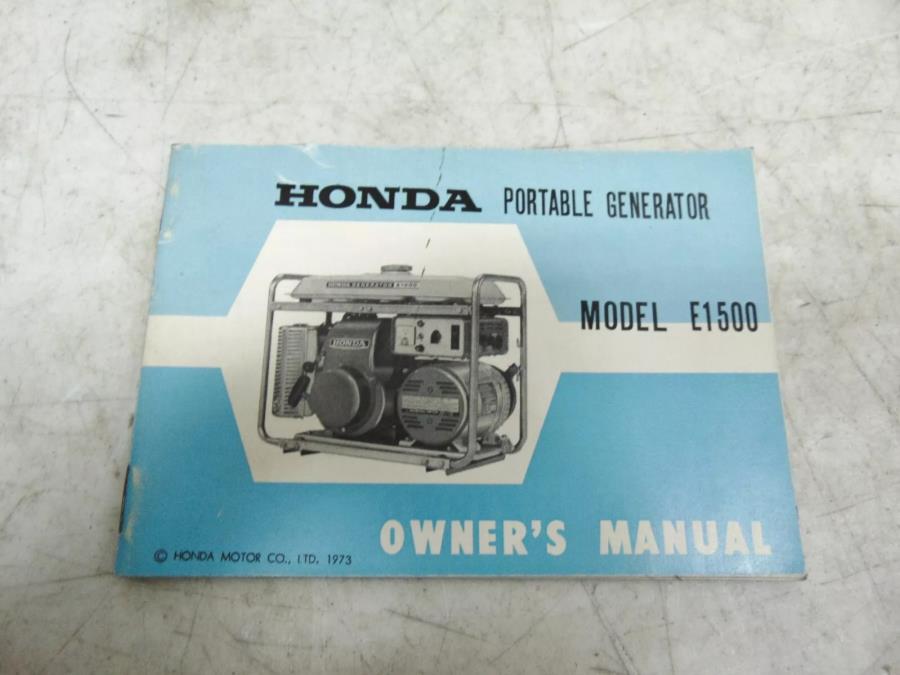 foxcycleworks Honda E1500 owners manual P/N: 3283901