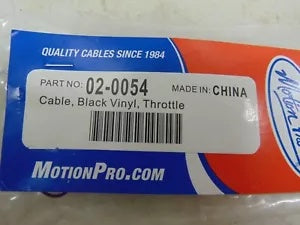 foxcycleworks Motion Pro Black Vinyl Throttle Cable P/N: 020054