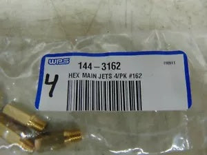 foxcycleworks WPS Hex Main Jets #162 Pack Of 4 P/N 144-3162