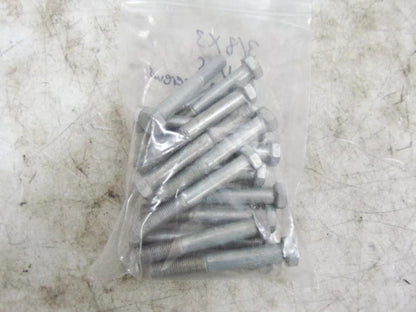 foxcycleworks Hex Bolts Cap Screws Plain Steel Partial Thread 3/8-16 x 3" UNC 17 PACK