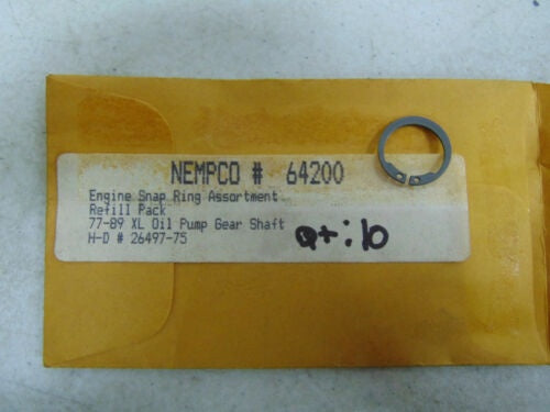 foxcycleworks Nempco Engine Snap Retaining Ring OEM 26497-75 79-89 XL Qty 10 P/N 64200