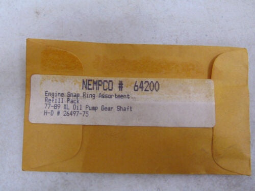 foxcycleworks Nempco Engine Snap Retaining Ring OEM 26497-75 79-89 XL Qty 10 P/N 64200