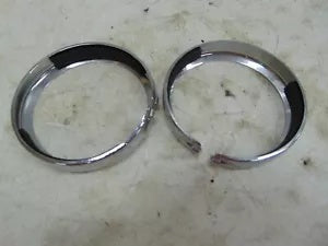 foxcycleworks Harley Davidson Stock 01-22 FL Model Passing Lamp Bezel Rings P/N 68725-62A