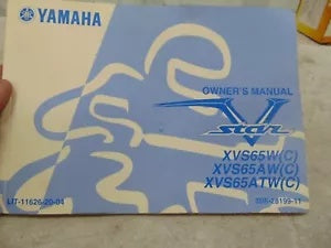 foxcycleworks Yamaha Owner's Manual for XVS65W(C)/XVS65AW(C)/XVS65ATW(C) P/N LIT-11626-20-04