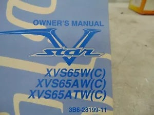 foxcycleworks Yamaha Owner's Manual for XVS65W(C)/XVS65AW(C)/XVS65ATW(C) P/N LIT-11626-20-04