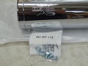 foxcycleworks RCX RC Components Right Side Replacement 4.5" Torx Chrome Muffler 95-16 Harley