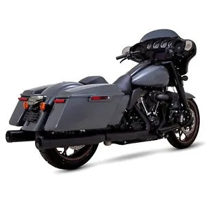 foxcycleworks Vance & Hines Black 4" Eliminator Slip-on Exhaust Mufflers 2017-2023 FLHT 46714