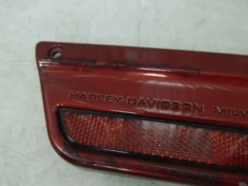 foxcycleworks Harley Left Saddlebag Face Plate Red W/ Reflector 93-13 Touring P/N: 90603-93