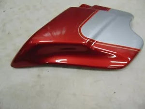 foxcycleworks Harley Side Cover Sierra Red & Brilliant Silver W/ Red & Gold Stripe 66619-04BJE