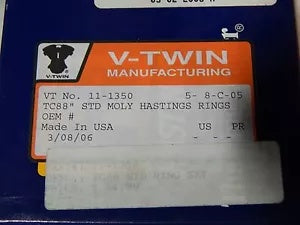 foxcycleworks V-Twin STD Moly Hastings Rings PN: 11-1350