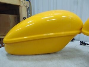 foxcycleworks Harley Davidson Yellow Pearl Left and Right Saddlebags and Brackets 06 FXST, FLS