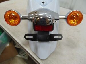 foxcycleworks Kawasaki 2013 Vulcan 1700 Voyager White Rear Fender with Taillight Turn Signals