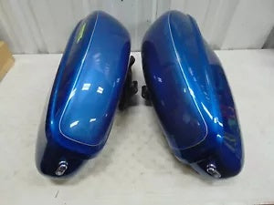 foxcycleworks Harley Davidson Rich Sunglo Blue Hard Saddlebags 00-07 FXSTD Deuce 90394-05BPV