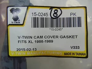 foxcycleworks V-Twin Cam Cover Gasket 86-89 XL Sportster 8 PACK REPL 25263-86 P/N: 15-0245