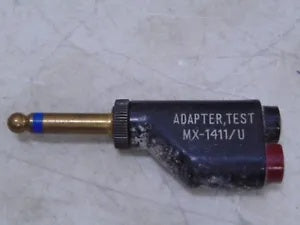 foxcycleworks Joint Test Adapter 100 Ohm 2.5mA 1/4" Plug 6625-00-504-2883 MX1411U MX-1411/U