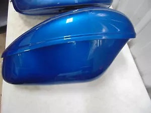 foxcycleworks Harley Davidson Rich Sunglo Blue Hard Saddlebags 00-07 FXSTD Deuce 90394-05BPV