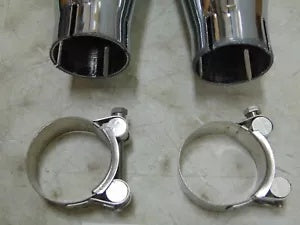 foxcycleworks RCX Rival 3" Chrome Slip-on Mufflers 07-13 FLSTF Softail Fat Boy RCX215C-21C