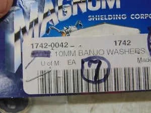 foxcycleworks Magnum Shielding 3/8" 10mm Banjo Bolt Sealing Washers 7 PACK P/N: 1742 1742-0042