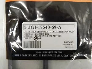 foxcycleworks James Gaskets '66-'84 Rocker Cover To Cylinder Gasket - 2 P/N: JGI-17540-69-A