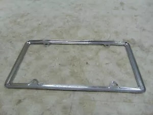 foxcycleworks SAI Chrome 12" x 6" Full Size Motorcycle License Plate Frame P/N: 205002