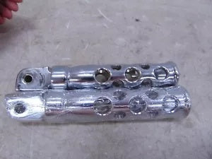 foxcycleworks Honda Fury VTX1800 Chrome Hole Shot Custom Pegs Pair RARE DISCONTINUED