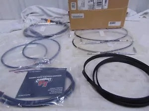 foxcycleworks LA Choppers Black Vinyl 12"-14" Ape Hanger Handlebar Cable Kit 12-17 FXD NON ABS