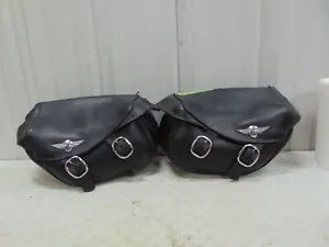 foxcycleworks Harley Davidson Softail Fatboy Style Leather Saddlebags 00-Later Softails