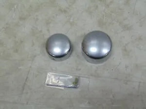 foxcycleworks Harley Davidson Rear Axle Nut Covers Satin Chrome 08-17 FXD Dyna P/N: 43000110