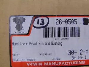 foxcycleworks V-Twin Mfg Hand Lever Pivot Pin & Bushings 68-87 FX FLST FL 13 PACK P/N: 26-0505