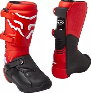 新品 Fox Racing Comp ユース Moto ブーツ サイズ 7 レッド/ブラック 27689-110-7 New Fox Racing Comp Youth Moto Boots Size 7 Red/Black 27689-110-7