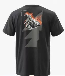 新品 KTM MX T ラージ - ブラック/オレンジ -3PW240027004 NEW KTM MX TEE LARGE - BLACK/ORANGE -3PW240027004