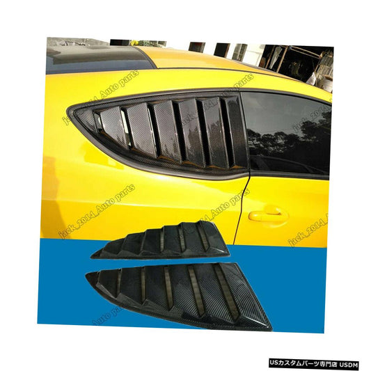 リアルカーボンファイバーサイドリアウィンドウルーバーシールドヒュンダイジェネシスクーペ2008 2009 2010 2011 2012  Real Carbon fiber SIDE REAR WINDOW LOUVERS SHIELD for Hyundai Genesis Coupe 2008 2009 2010 2011 2012