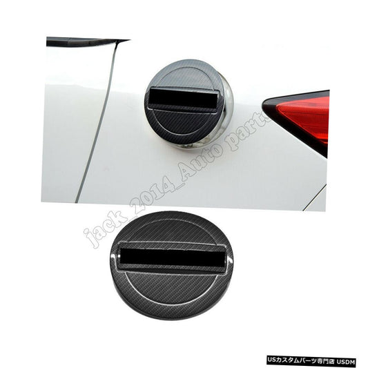 カーボンファイバーカー外部燃料タンクキャップカバーホンダHR-Vベゼル2014-2017に適合  Carbon fiber Car external Fuel tank cap cover Fit for Honda HR-V Vezel 2014-2017